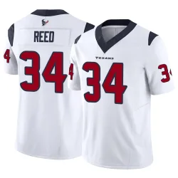 Houston Texans Men's Limited White Vapor F.U.S.E. Jersey (34 Jaylen Reed)
