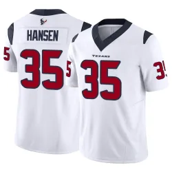 Houston Texans Men's Limited White Vapor F.U.S.E. Jersey (35 Jake Hansen)