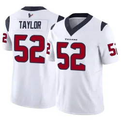 Houston Texans Men's Limited White Vapor F.U.S.E. Jersey (52 Darrell Taylor)