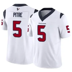 Houston Texans Men's Limited White Vapor F.U.S.E. Jersey (5 Jalen Pitre)