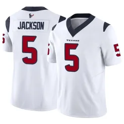 Houston Texans Men's Limited White Vapor F.U.S.E. Jersey (5 Kearis Jackson)