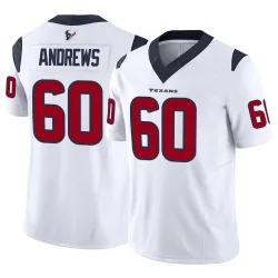 Houston Texans Men's Limited White Vapor F.U.S.E. Jersey (60 Jake Andrews)