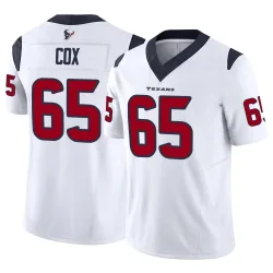 Houston Texans Men's Limited White Vapor F.U.S.E. Jersey (65 Eli Cox)