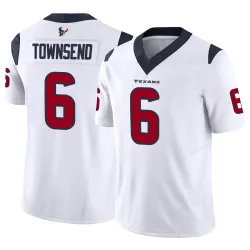Houston Texans Men's Limited White Vapor F.U.S.E. Jersey (6 Tommy Townsend)