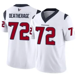 Houston Texans Men's Limited White Vapor F.U.S.E. Jersey (72 Dylan Deatherage)