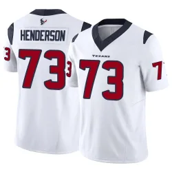 Houston Texans Men's Limited White Vapor F.U.S.E. Jersey (73 LaDarius Henderson)