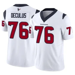 Houston Texans Men's Limited White Vapor F.U.S.E. Jersey (76 Austin Deculus)