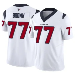 Houston Texans Men's Limited White Vapor F.U.S.E. Jersey (77 Trent Brown)
