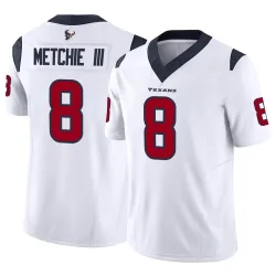 Houston Texans Men's Limited White Vapor F.U.S.E. Jersey (8 John Metchie III)
