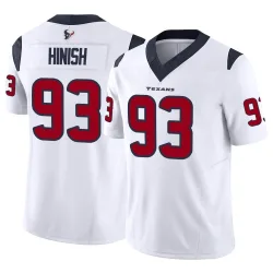 Houston Texans Men's Limited White Vapor F.U.S.E. Jersey (93 Kurt Hinish)