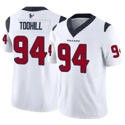 Houston Texans Men's Limited White Vapor F.U.S.E. Jersey (94 Casey Toohill)