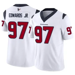 Houston Texans Men's Limited White Vapor F.U.S.E. Jersey (97 Mario Edwards Jr.)