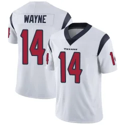 Houston Texans Men's Limited White Vapor Untouchable Jersey (14 Jared Wayne)