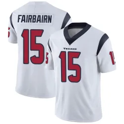 Houston Texans Men's Limited White Vapor Untouchable Jersey (15 Ka'imi Fairbairn)