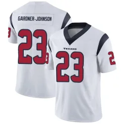 Houston Texans Men's Limited White Vapor Untouchable Jersey (23 C.J. Gardner-Johnson)