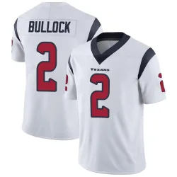 Houston Texans Men's Limited White Vapor Untouchable Jersey (2 Calen Bullock)