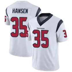Houston Texans Men's Limited White Vapor Untouchable Jersey (35 Jake Hansen)
