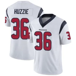 Houston Texans Men's Limited White Vapor Untouchable Jersey (36 Alijah Huzzie)