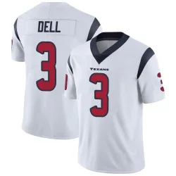 Houston Texans Men's Limited White Vapor Untouchable Jersey (3 Tank Dell)