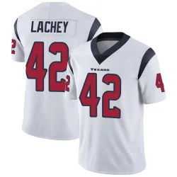 Houston Texans Men's Limited White Vapor Untouchable Jersey (42 Luke Lachey)