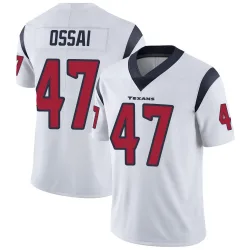 Houston Texans Men's Limited White Vapor Untouchable Jersey (47 K.C. Ossai)