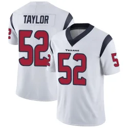Houston Texans Men's Limited White Vapor Untouchable Jersey (52 Darrell Taylor)