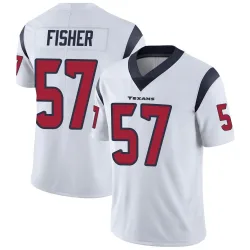 Houston Texans Men's Limited White Vapor Untouchable Jersey (57 Blake Fisher)