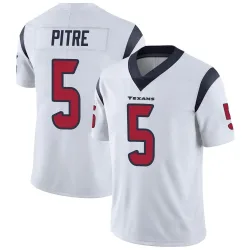 Houston Texans Men's Limited White Vapor Untouchable Jersey (5 Jalen Pitre)
