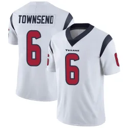 Houston Texans Men's Limited White Vapor Untouchable Jersey (6 Tommy Townsend)