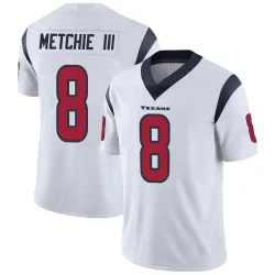Houston Texans Men's Limited White Vapor Untouchable Jersey (8 John Metchie III)