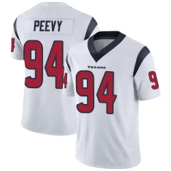 Houston Texans Men's Limited White Vapor Untouchable Jersey (94 Jayden Peevy)