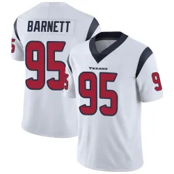 Houston Texans Men's Limited White Vapor Untouchable Jersey (95 Derek Barnett)