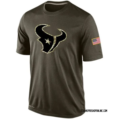 Houston Texans Men's Olive Salute To Service KO Performance Dri-FIT T-Shirt
