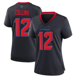 Houston Texans Women's Game Navy 2nd Alternate Jersey (12 Nico Collins)