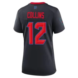 Houston Texans Women's Game Navy 2nd Alternate Jersey (12 Nico Collins)