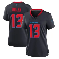 Houston Texans Women's Game Navy 2nd Alternate Jersey (13 Braxton Miller)