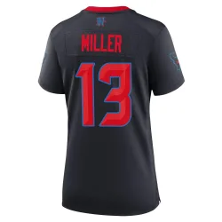Houston Texans Women's Game Navy 2nd Alternate Jersey (13 Braxton Miller)