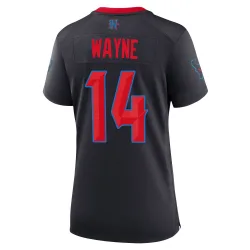 Houston Texans Women's Game Navy 2nd Alternate Jersey (14 Jared Wayne)