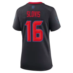 Houston Texans Women's Game Navy 2nd Alternate Jersey (16 Kedon Slovis)