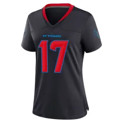 Houston Texans Women's Game Navy 2nd Alternate Jersey (17 Braxton Berrios)