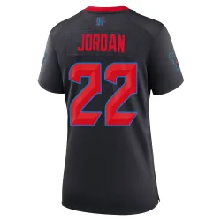 Houston Texans Women's Game Navy 2nd Alternate Jersey (22 Jawhar Jordan)