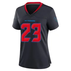 Houston Texans Women's Game Navy 2nd Alternate Jersey (23 Arian Foster)