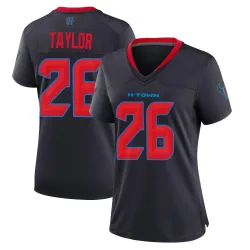 Houston Texans Women's Game Navy 2nd Alternate Jersey (26 J.J. Taylor)