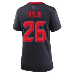 Houston Texans Women's Game Navy 2nd Alternate Jersey (26 J.J. Taylor)