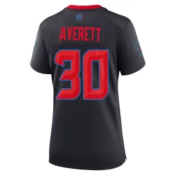 Houston Texans Women's Game Navy 2nd Alternate Jersey (30 Anthony Averett)