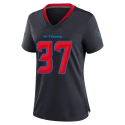 Houston Texans Women's Game Navy 2nd Alternate Jersey (37 D'Angelo Ross)