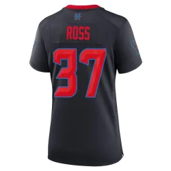 Houston Texans Women's Game Navy 2nd Alternate Jersey (37 D'Angelo Ross)