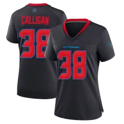 Houston Texans Women's Game Navy 2nd Alternate Jersey (38 Keydrain Calligan)