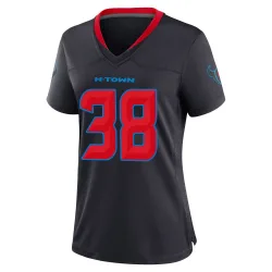 Houston Texans Women's Game Navy 2nd Alternate Jersey (38 Keydrain Calligan)