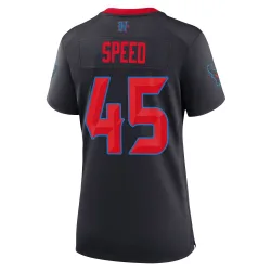 Houston Texans Women's Game Navy 2nd Alternate Jersey (45 E.J. Speed)